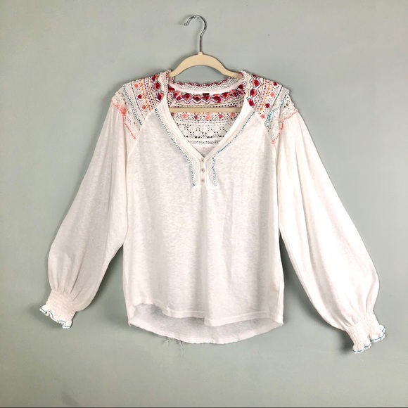 Free People Siesta Fiesta Embroidered Top - Picture 6 of 13
